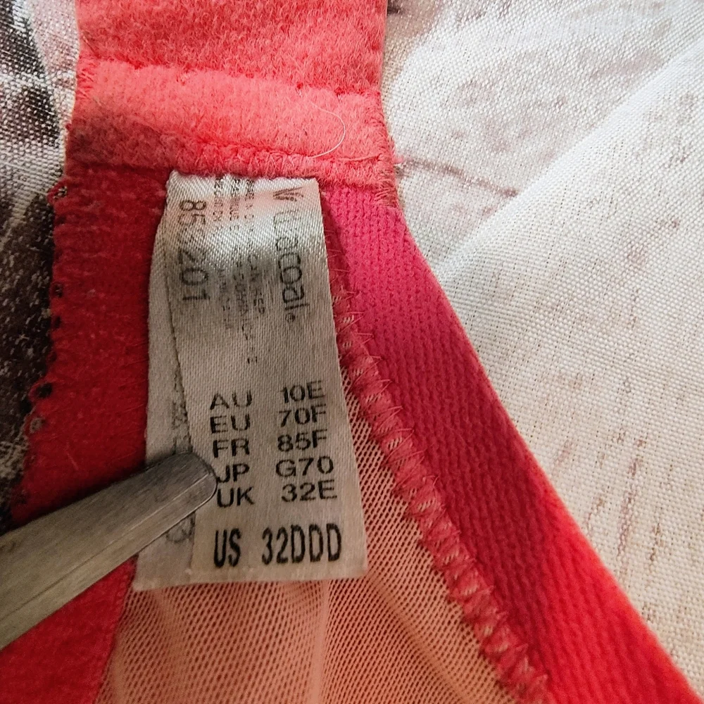 Wacoal Lace Finesse Pink T Shirt Bra Underwire 32DDD - Picture 3 of 12